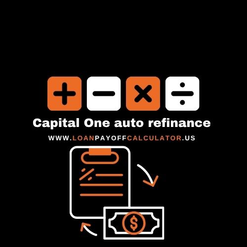 Capital One auto refinance calculator showing savings from lower APR