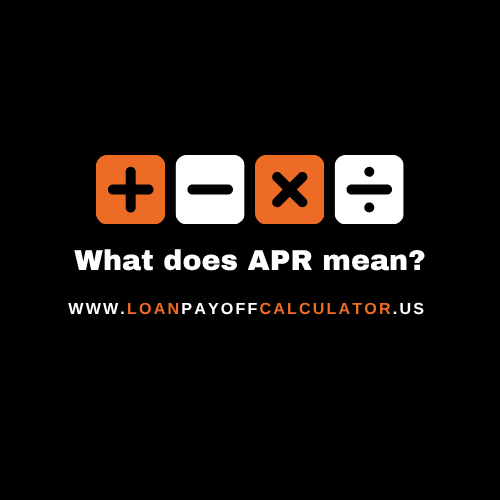 What Does APR Mean? Clear explanation with example showing how APR differs from interest rate in loans and credit cards.