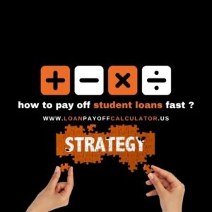 Young American graduate managing student loan payments with a laptop, planning faster debt payoff and financial freedom.