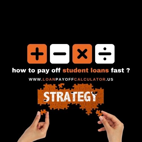 Young American graduate managing student loan payments with a laptop, planning faster debt payoff and financial freedom.